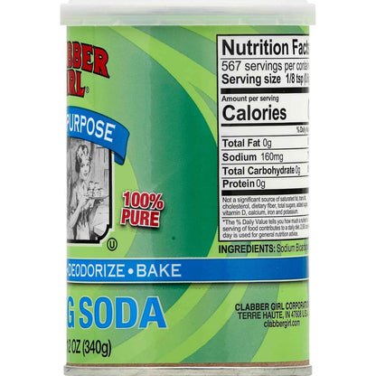 Clabber Girl Pure Sodium Bicarbonate – Chemical-Free Baking and Cleaning Power