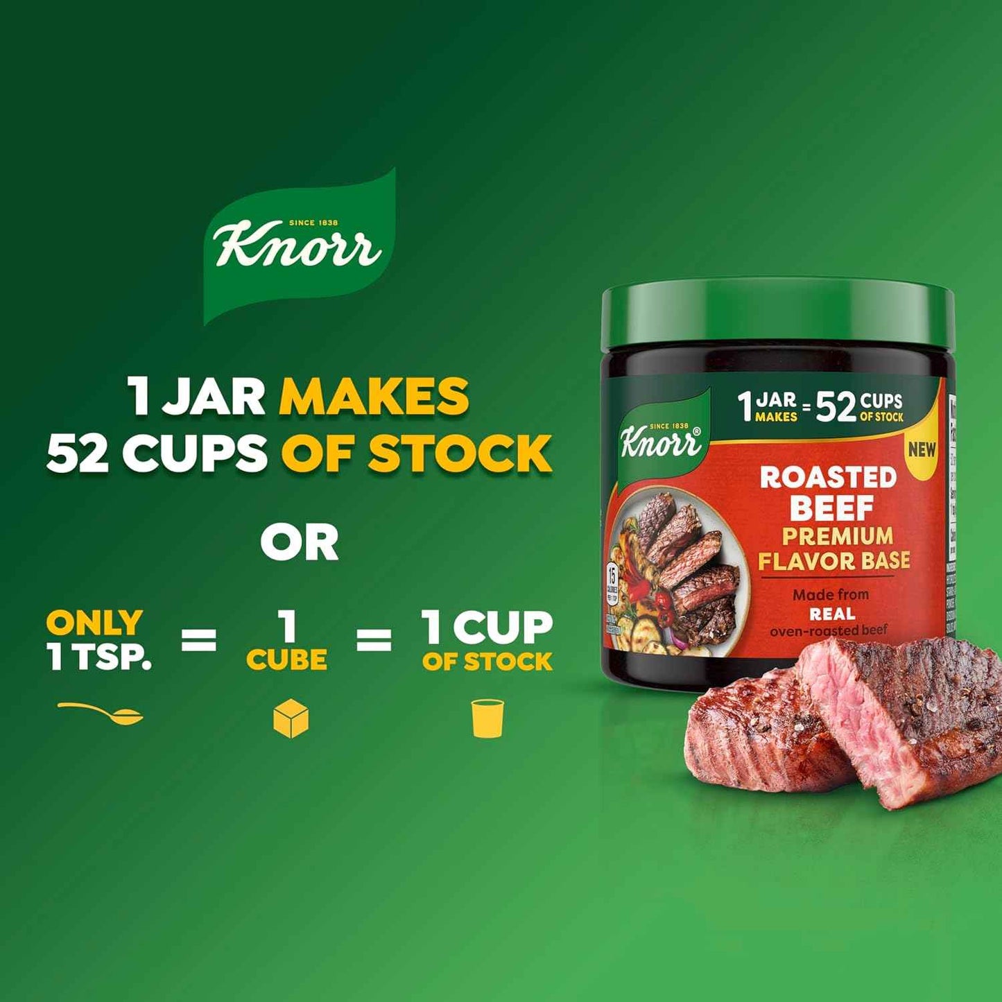 Knorr Premium Roasted Beef Flavor Base – Pantry-Friendly Powdered Stock for Clean Minimalist Kitchens