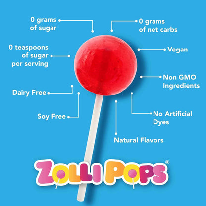 Zollipops Clean Teeth Pops Sugar Free Lollipops with Xylitol – Thoughtful Birthday Gift for Health-Conscious Friends
