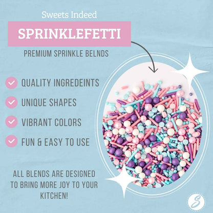 Sweets Indeed Sprinklefetti Cupcake Topper and Cake Decorating Sprinkles – Thoughtful Gift for Bakers, Moms, and Hostesses