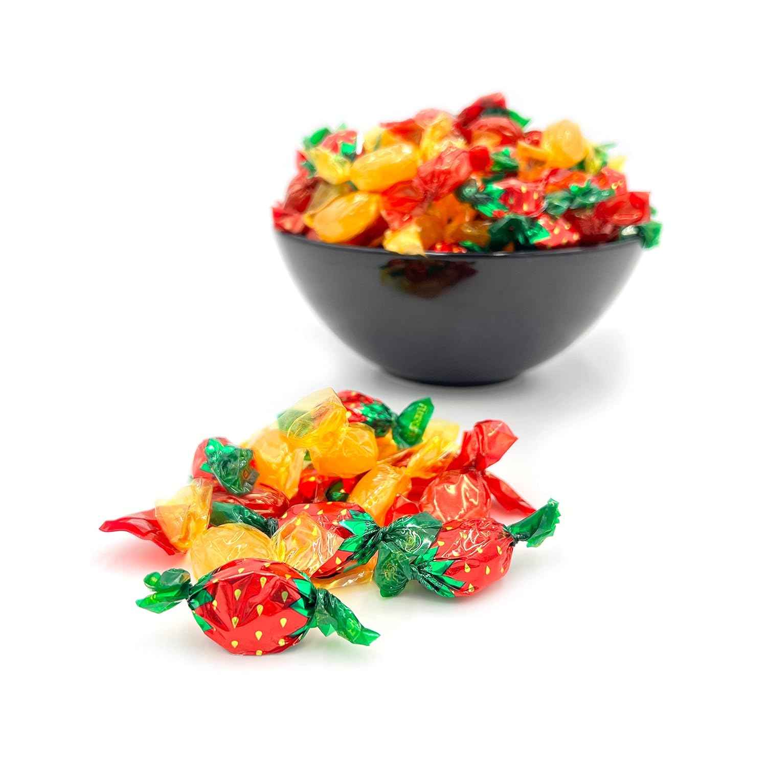 Individually Wrapped Candy for Picnics and Park Outings – 85-Piece Bag of Strawberry, Butterscotch and Cinnamon
