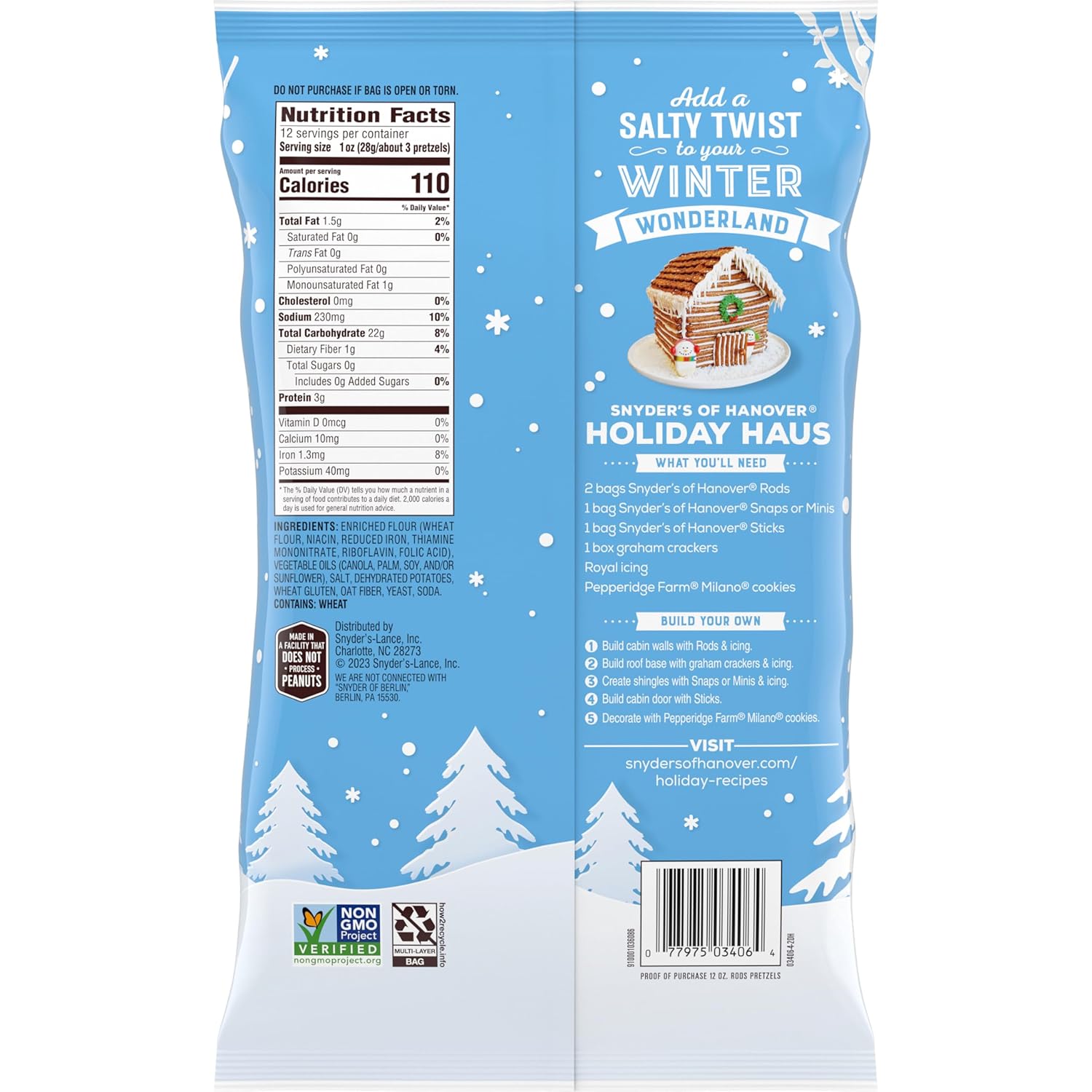 compact bag dimensions (5.9 x 1.9 x 9 inches) for easy pantry and lunchbag storage