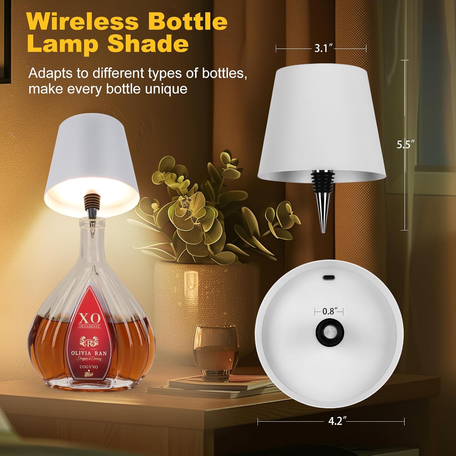 compact cylindrical form factor (4.3" d x 4.7" h) suitable for tabletop use