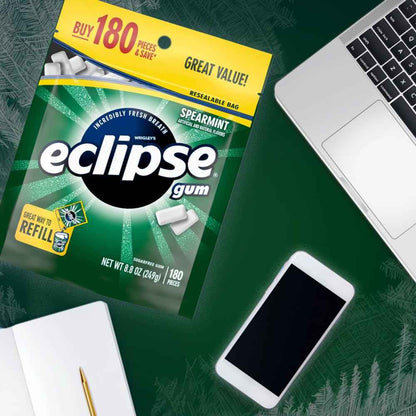 ECLIPSE Spearmint Sugar Free Mint Gum 8.8 oz Bulk Pack – Thoughtful Hostess and Housewarming Present for New Homeowners