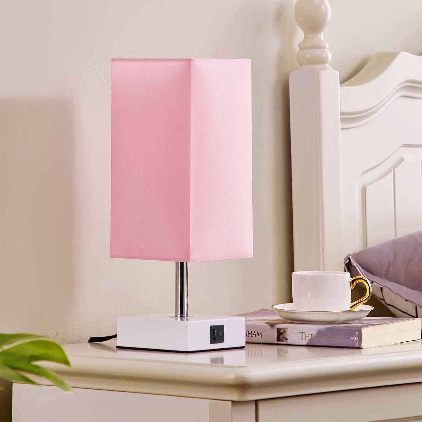 Ambimall Touch Table Lamp – Home Office Desk Lamp with USB Charging, Flicker-Free Light for Focused Work Sessions