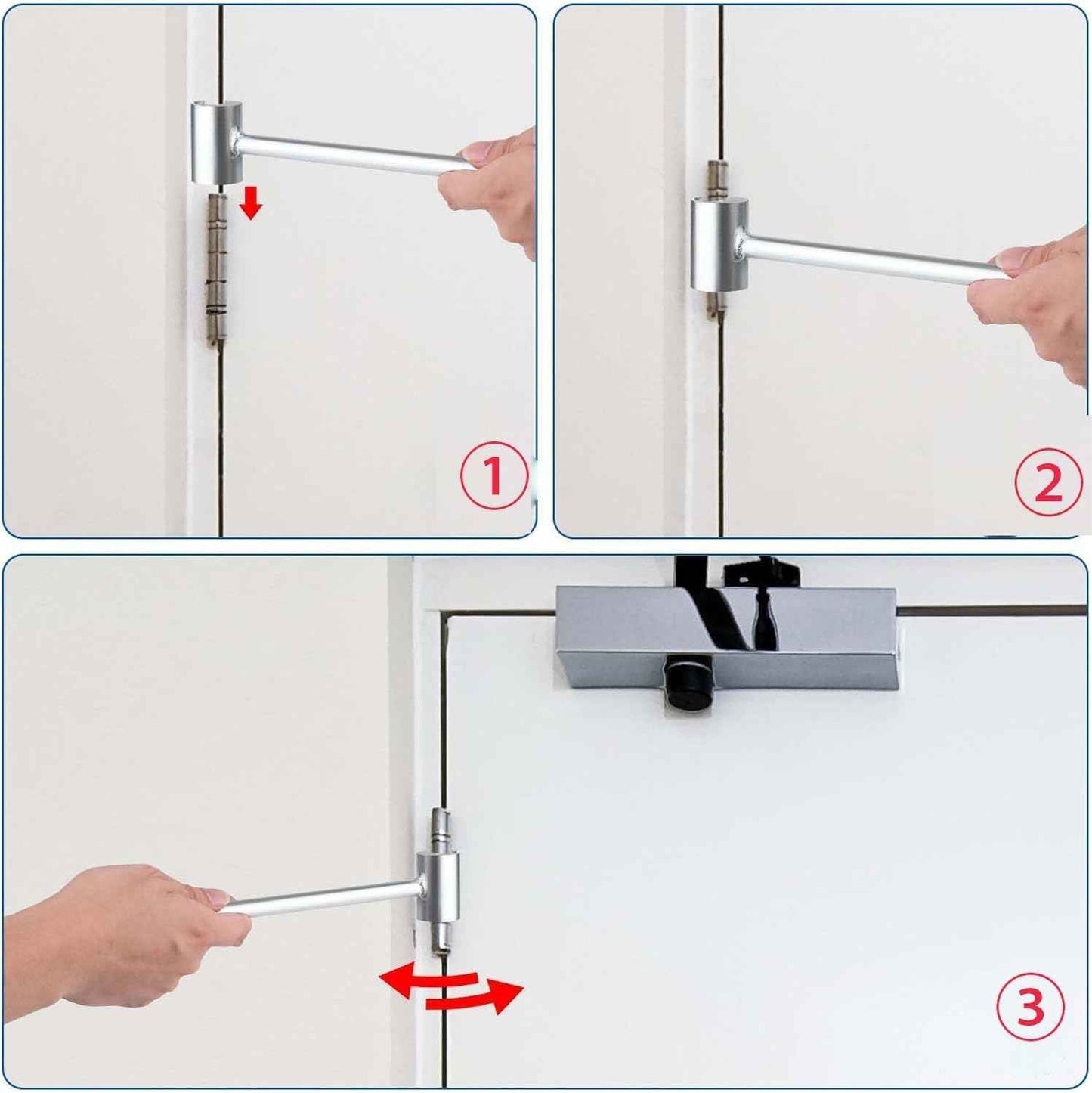 Door Hinge Gap Adjusting Wrench Tool, Streamlined Polished Finish Adjuster for Intentional Tool Drawers in Residential Workshop Spaces
