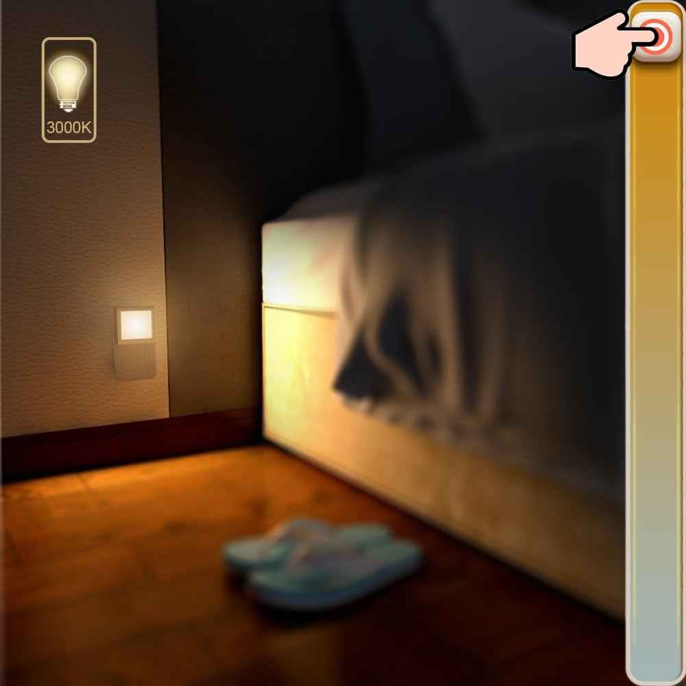 MAZ-TEK Dimmable Night Light for Kids Room – Warm White LED with Auto Sensor, Cool to the Touch