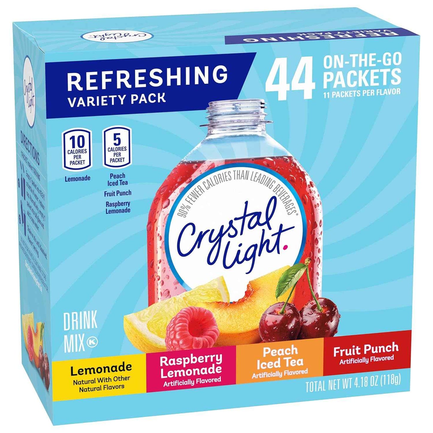 Crystal Light Powdered Drink Mix – Grab-and-Go Flavored Water to Power Through the Workday