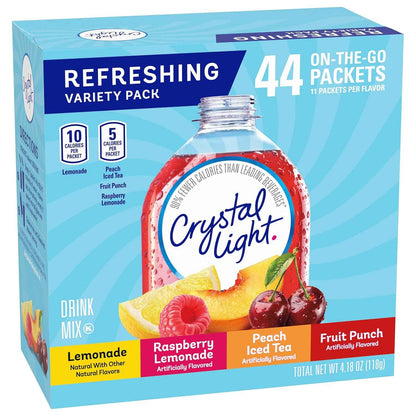 Crystal Light Powdered Drink Mix – Grab-and-Go Flavored Water to Power Through the Workday