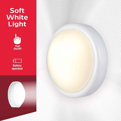 Energizer Touch-Activated Puck Light – Cool-to-the-Touch Nursery Night Light for Toddlers and Preschoolers