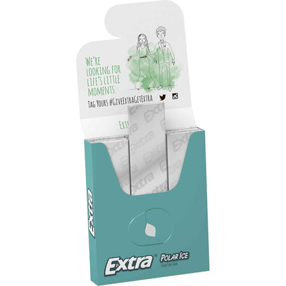 Extra Polar Ice Sugarfree Gum – Portable Chewing Gum for Outdoor Adventures, Pack of 2 (90 ct)