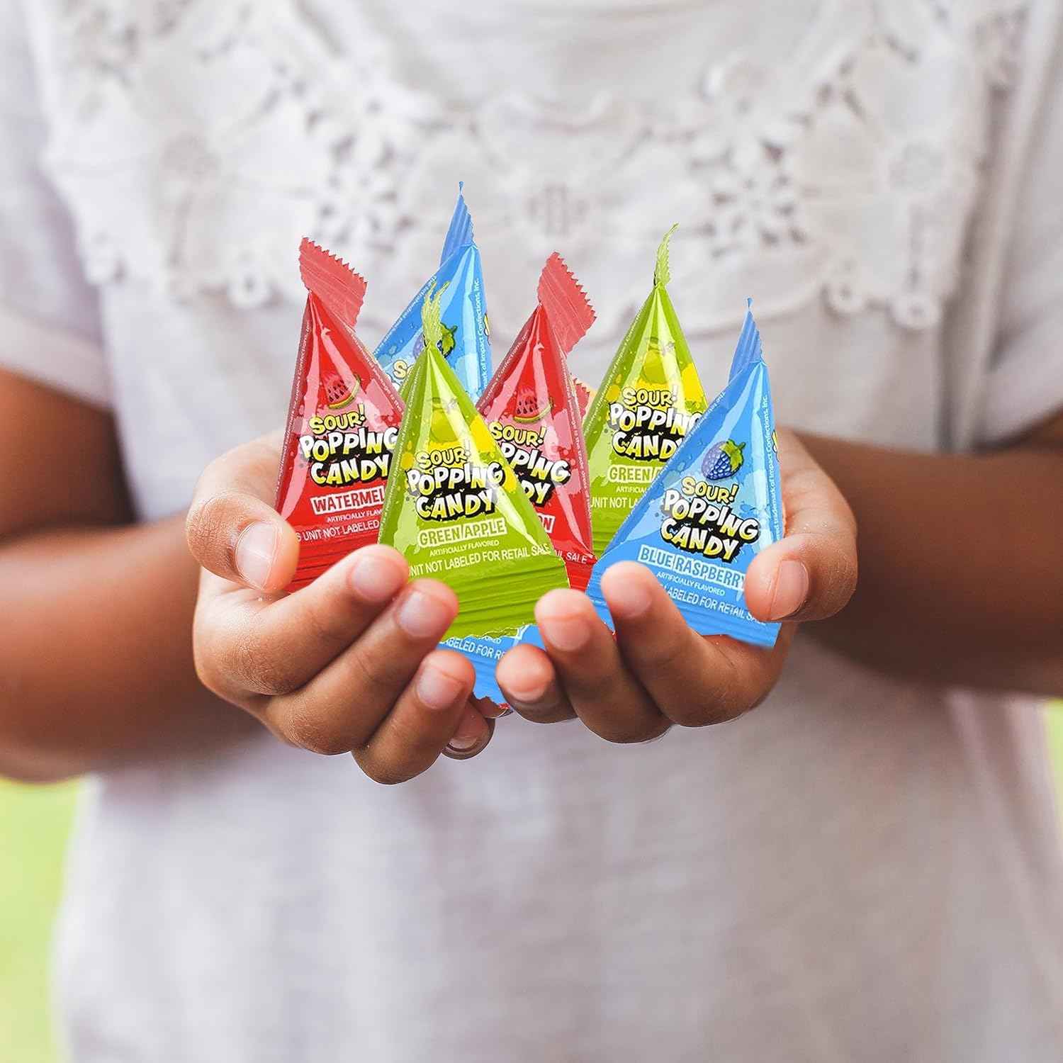 Sour Popping Rocks - Stocking Stuffer and Small Novelty Gift for Kids - 40 Count Bag of Individually Wrapped Sour Popping Candy Pouches