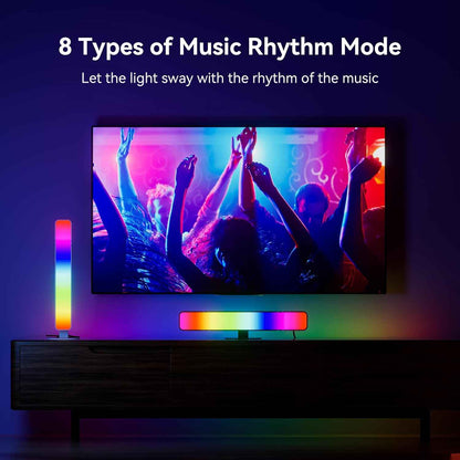 LED Light Bar for Living Room Aesthetic – USB RGB Backlight with 15 Modes and Music Sync for Cozy Evenings