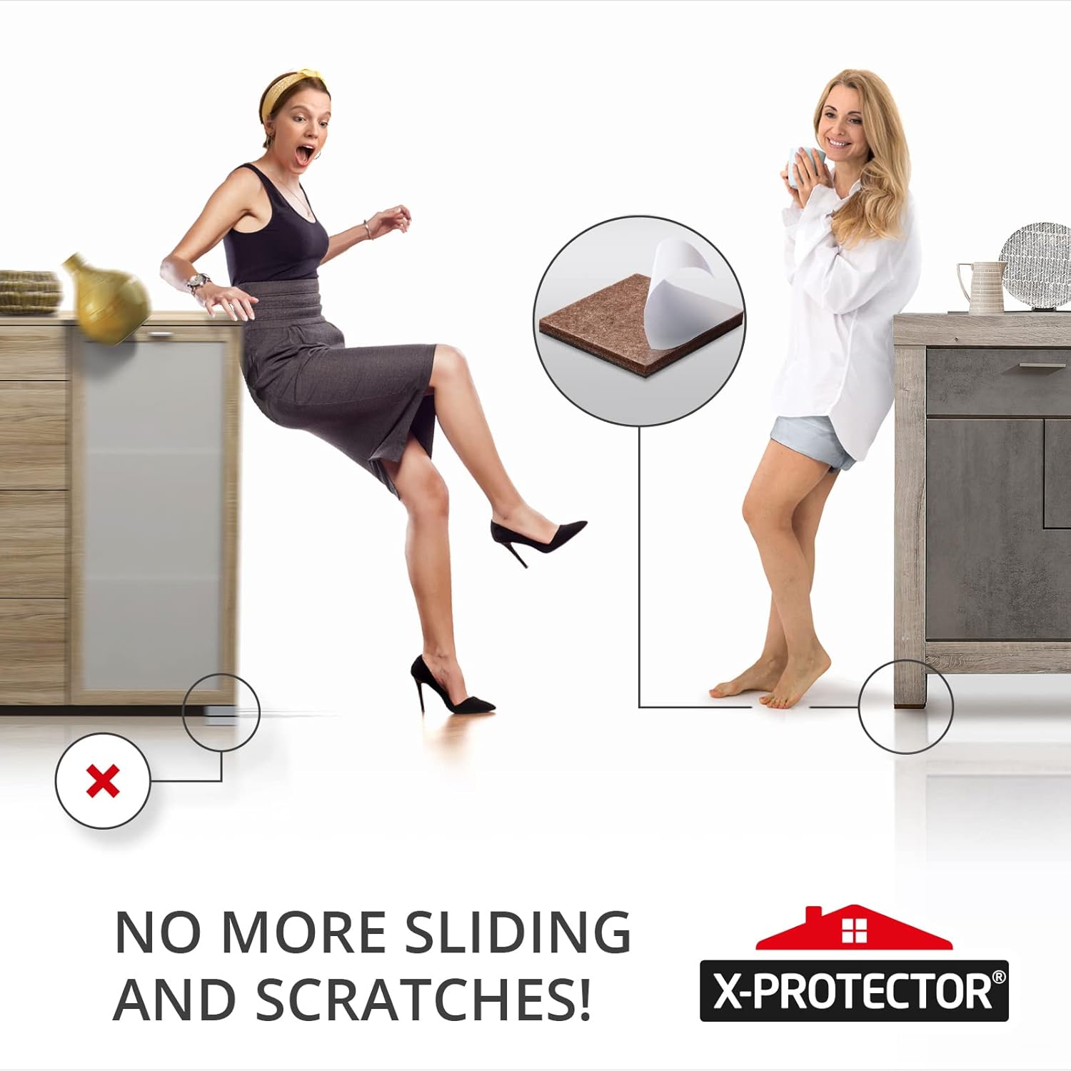 compatibility with hardwood, laminate, tile, and vinyl flooring