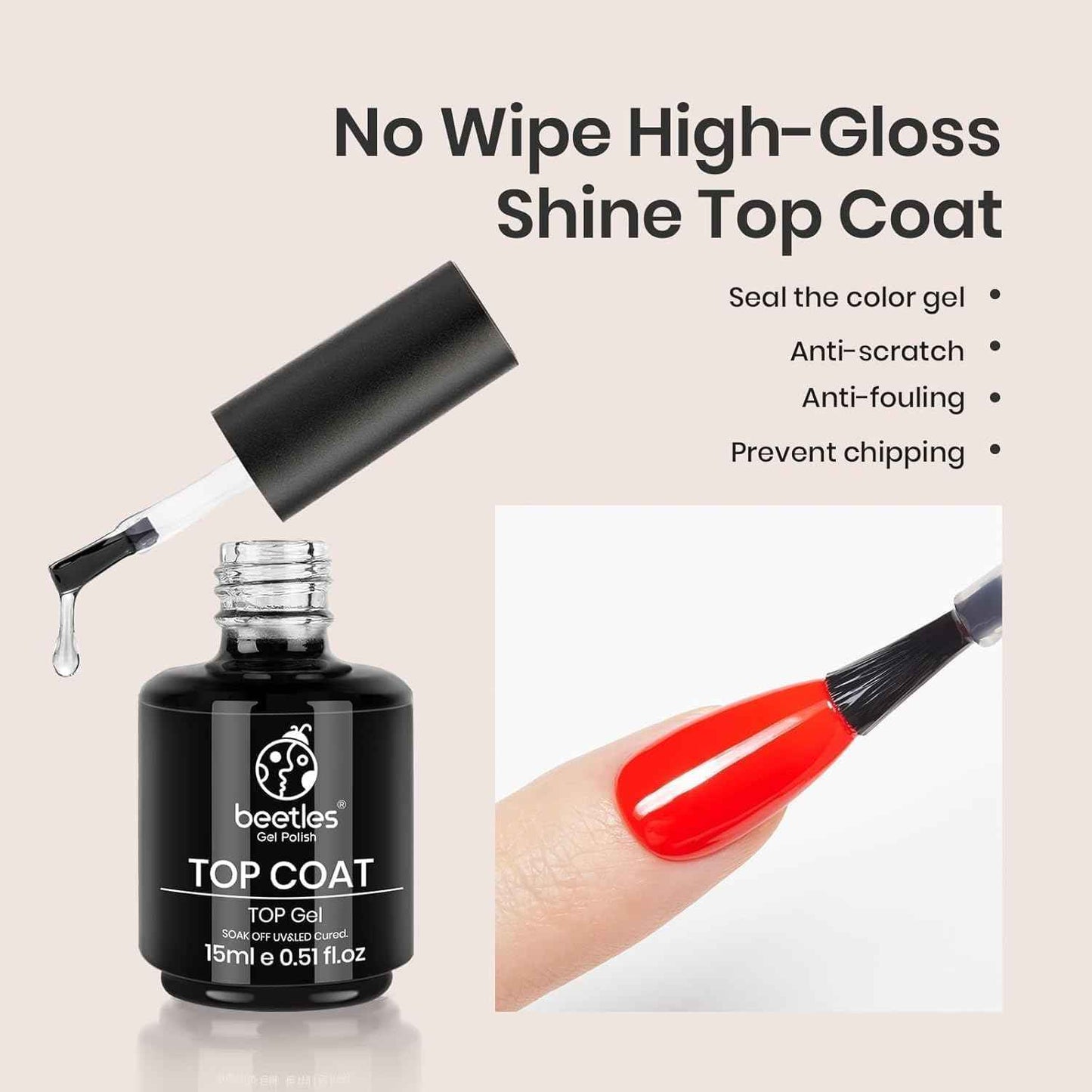 Beetles 9-in-1 Nail Glue Set – Clutter-Free Vanity Essential, One Bottle Replaces Six Separate Nail Products