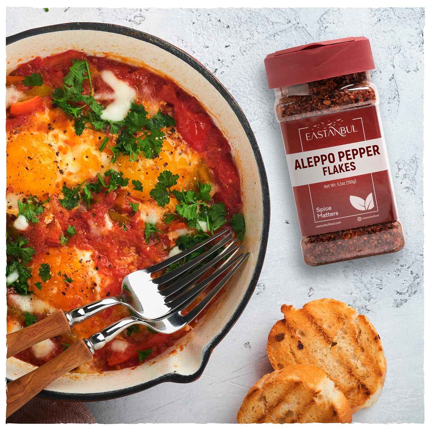 Eastanbul Pul Biber Turkish Flakes – Healthy Pantry Staple for Plant-Based Meal Prep, Gluten-Free