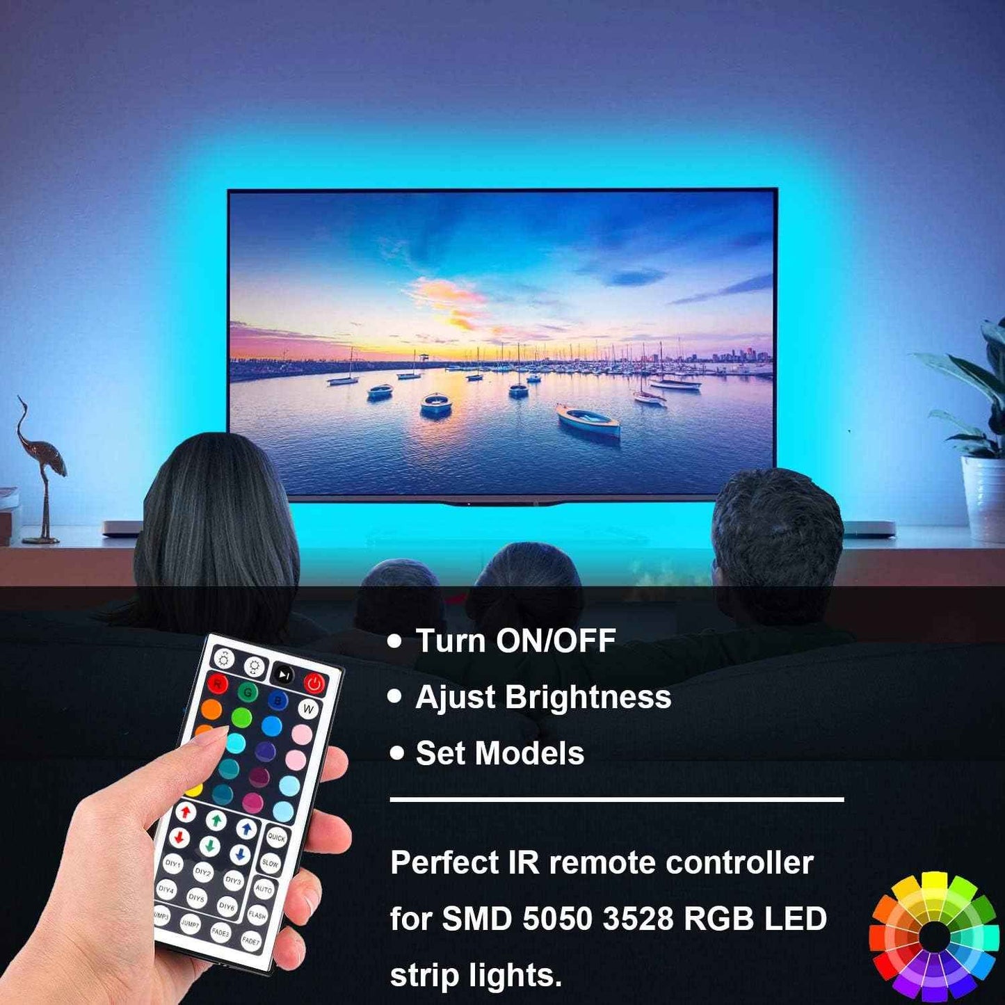 NOVELIC RGB LED Strip Remote – Thoughtful Housewarming Gift for Him, 2-Pack Value with 20 Colors and 5 Light Patterns