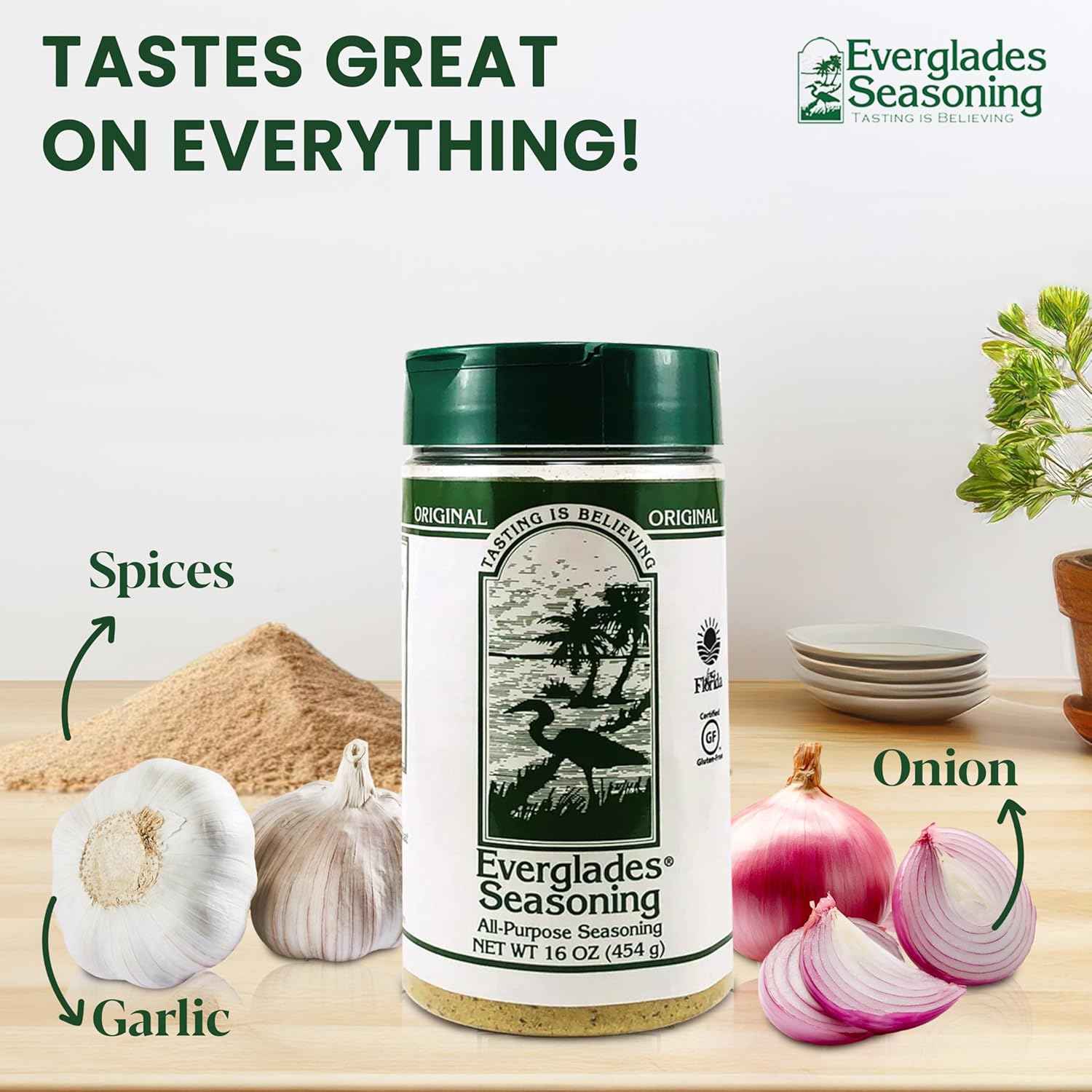 Everglades All Purpose Seasoning Blend - Camping & Patio Cooking Spice, Portable 16 oz Savory Smoky Blend for Open-Air Meals