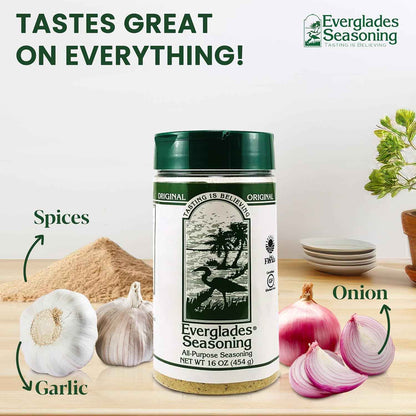 Everglades All Purpose Seasoning Blend - Camping & Patio Cooking Spice, Portable 16 oz Savory Smoky Blend for Open-Air Meals
