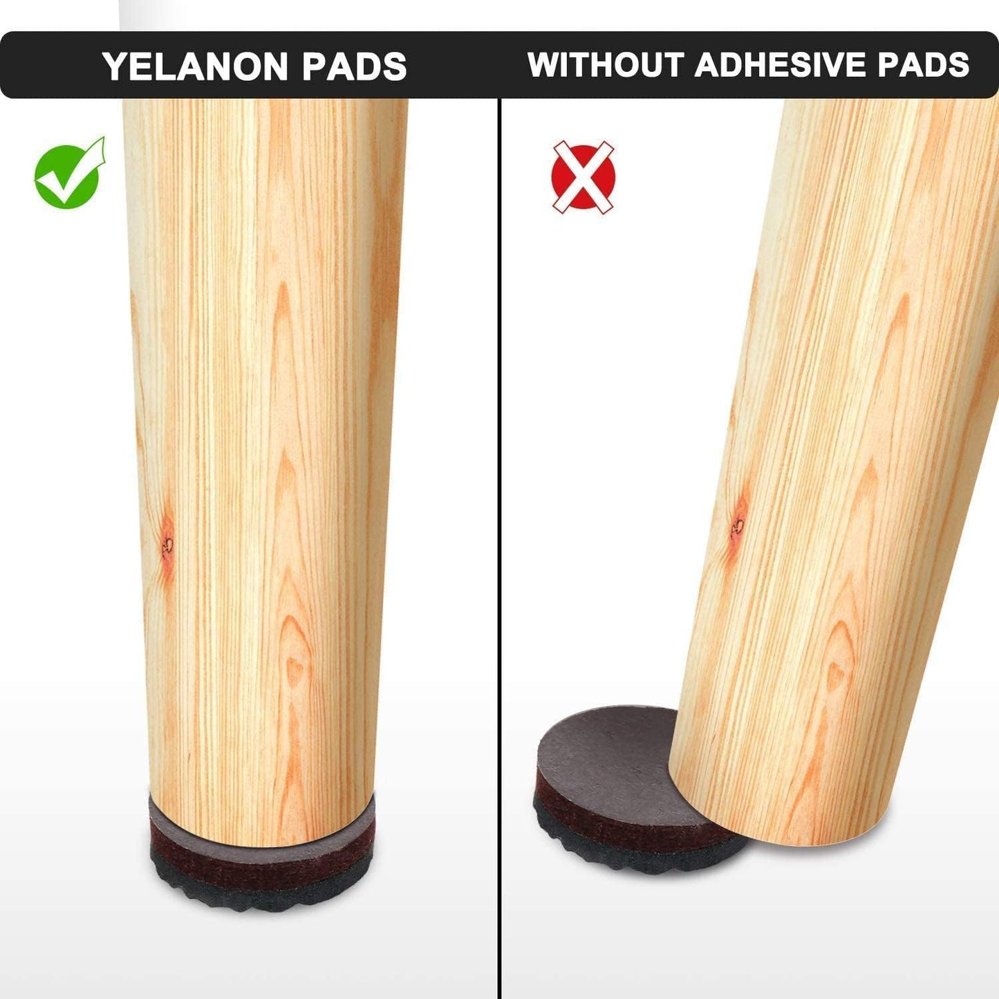 compatible with hardwood, wood, laminate, and tile flooring