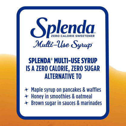 Splenda Multi-Use Allulose Syrup, One Bottle Replaces Maple Syrup Honey Agave and Brown Sugar, Clutter-Free Pantry Staple 8oz