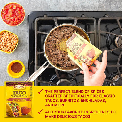 compatible with old el paso tortillas, shells, beans, and rice for complete meal building