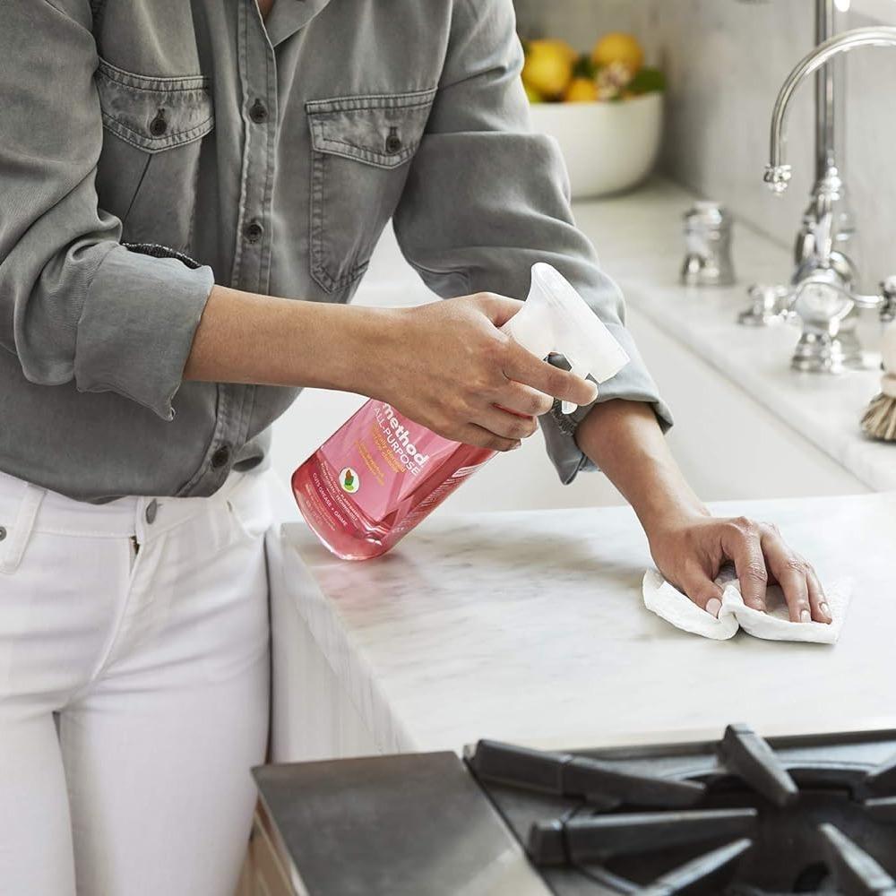 compatible with stone, tile, wood, glass, counters, and linoleum
