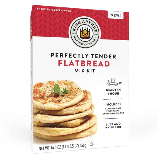 King Arthur Baking Company Flatbread Mix Kit – Premium Housewarming Gift for Foodie Friends, Ready in 1 Hour