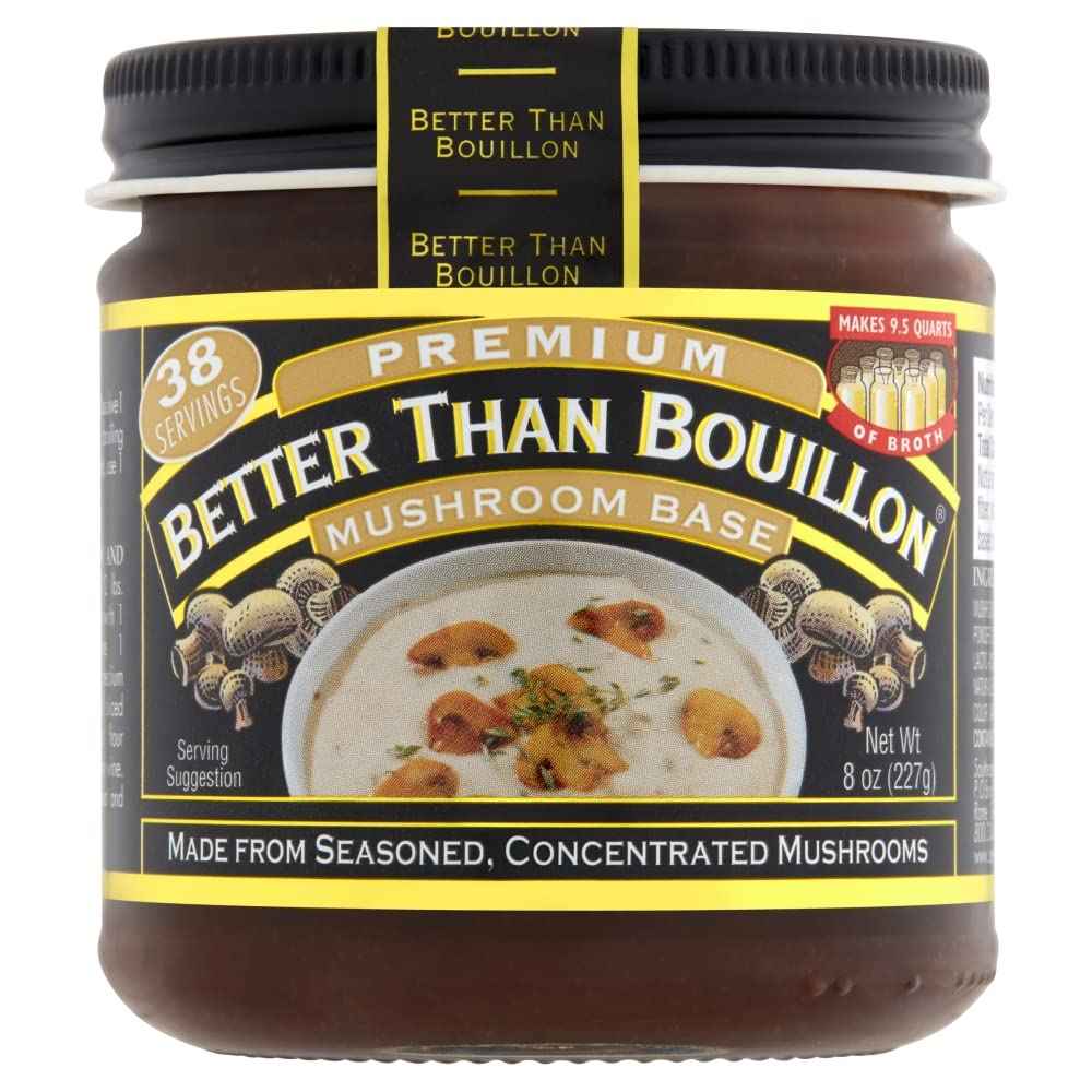Better Than Bouillon Premium Mushroom Base – Low-Sodium Umami Boost for Family Dinner Table