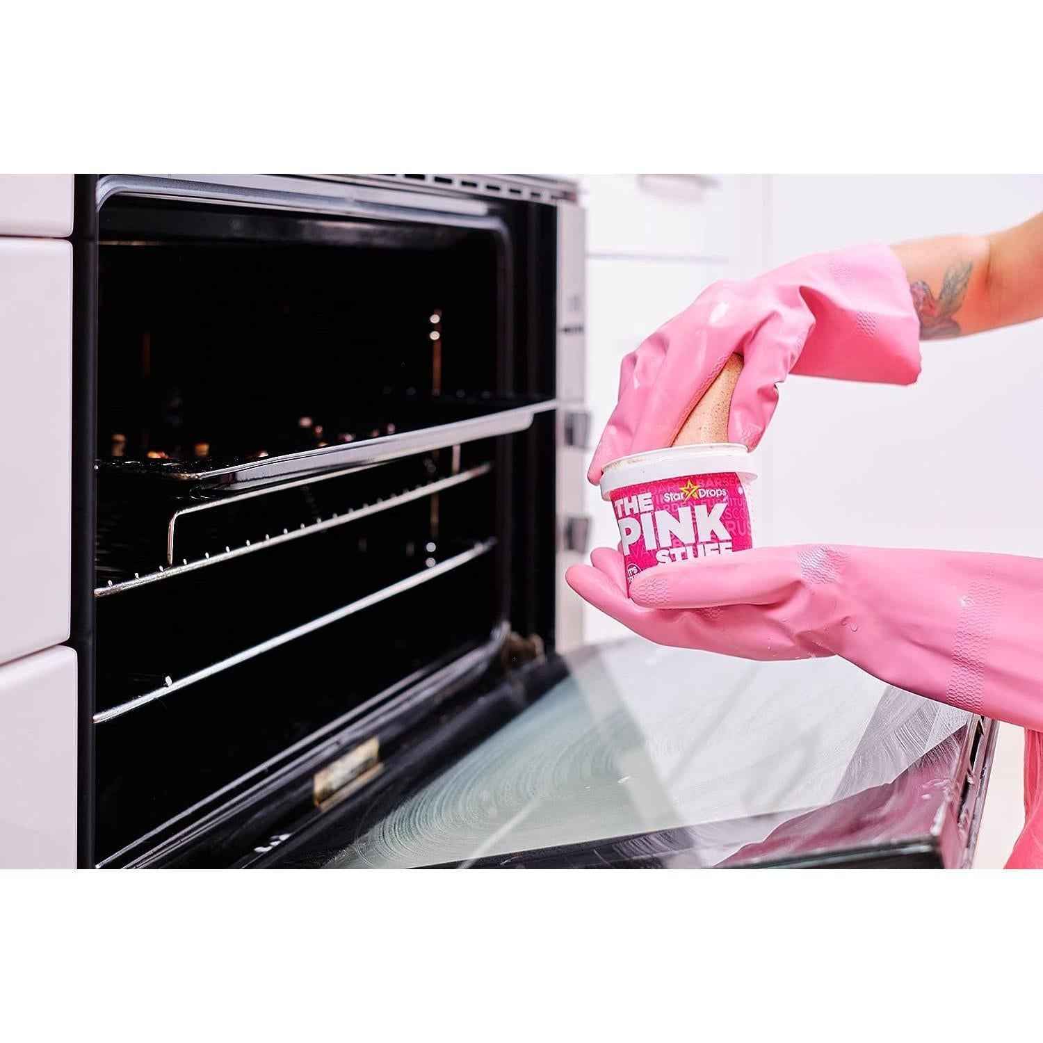 Stardrops The Pink Stuff Paste & SQeeZY Sponge Bundle – One Tub Replaces a Shelf of Cleaners for a Clutter-Free Apartment