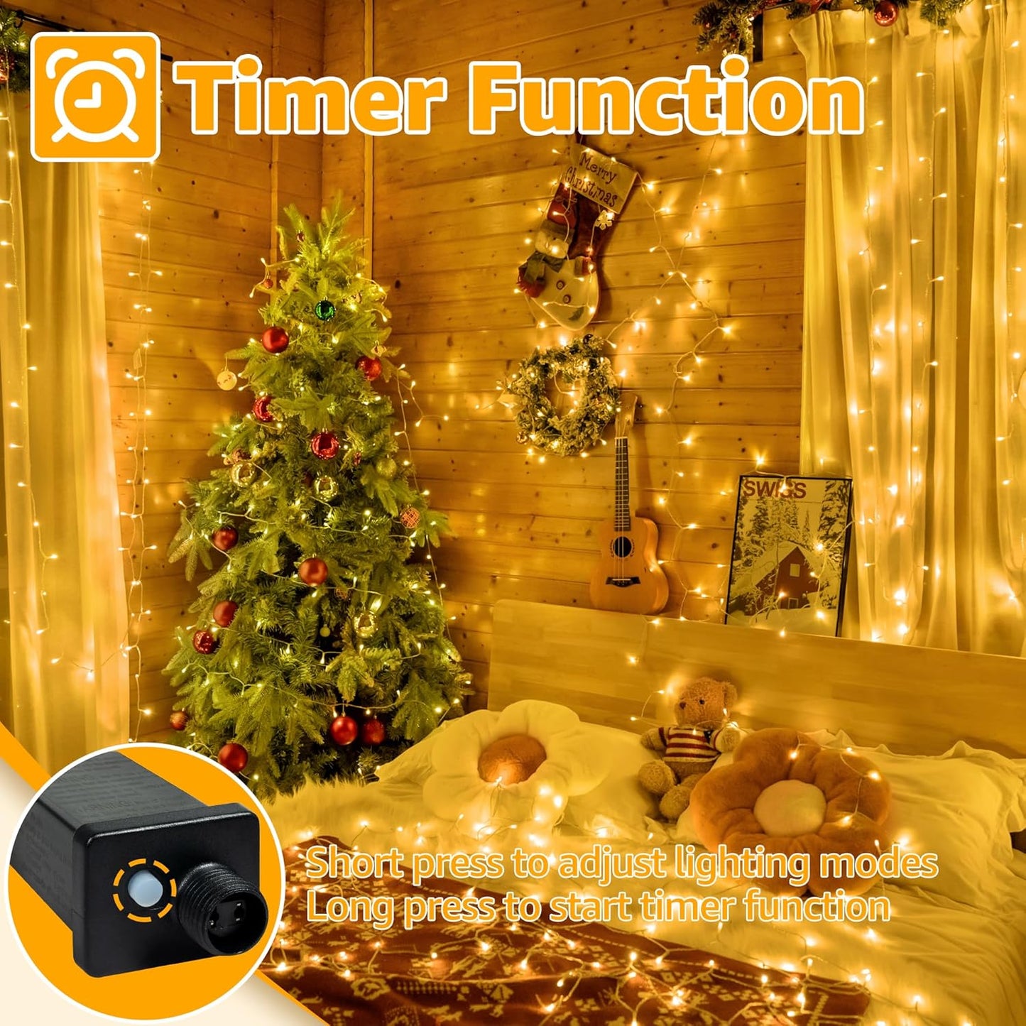 connectable end-to-end design supporting up to 5 sets (600 leds / 250ft total)