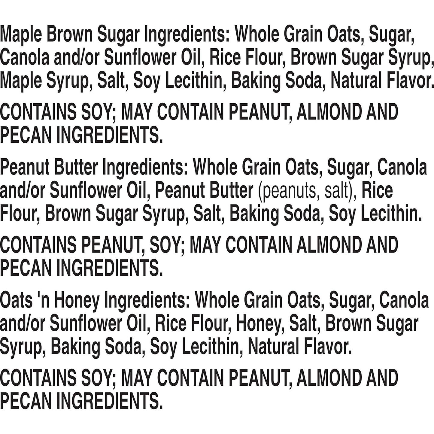 contains no artificial flavors, artificial colors, or high fructose corn syrup