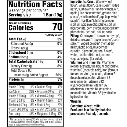 Plum Organics Mighty Snack Bars - Daycare Lunchbox Snack for Toddlers 12+ Months