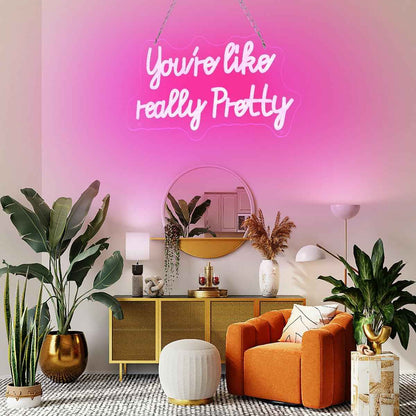 You like really pretty LED Neon Sign – Safe and Cool-to-Touch Pink Light for Girls' Bedroom and Tween Room Decor