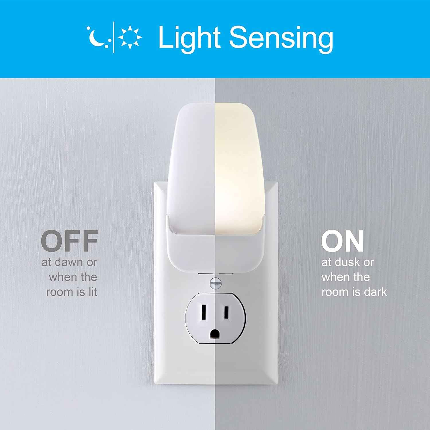 GE Night Light for Kids – Cool-to-Touch LED Plug-in for Toddler Room and Shared Sibling Bedroom