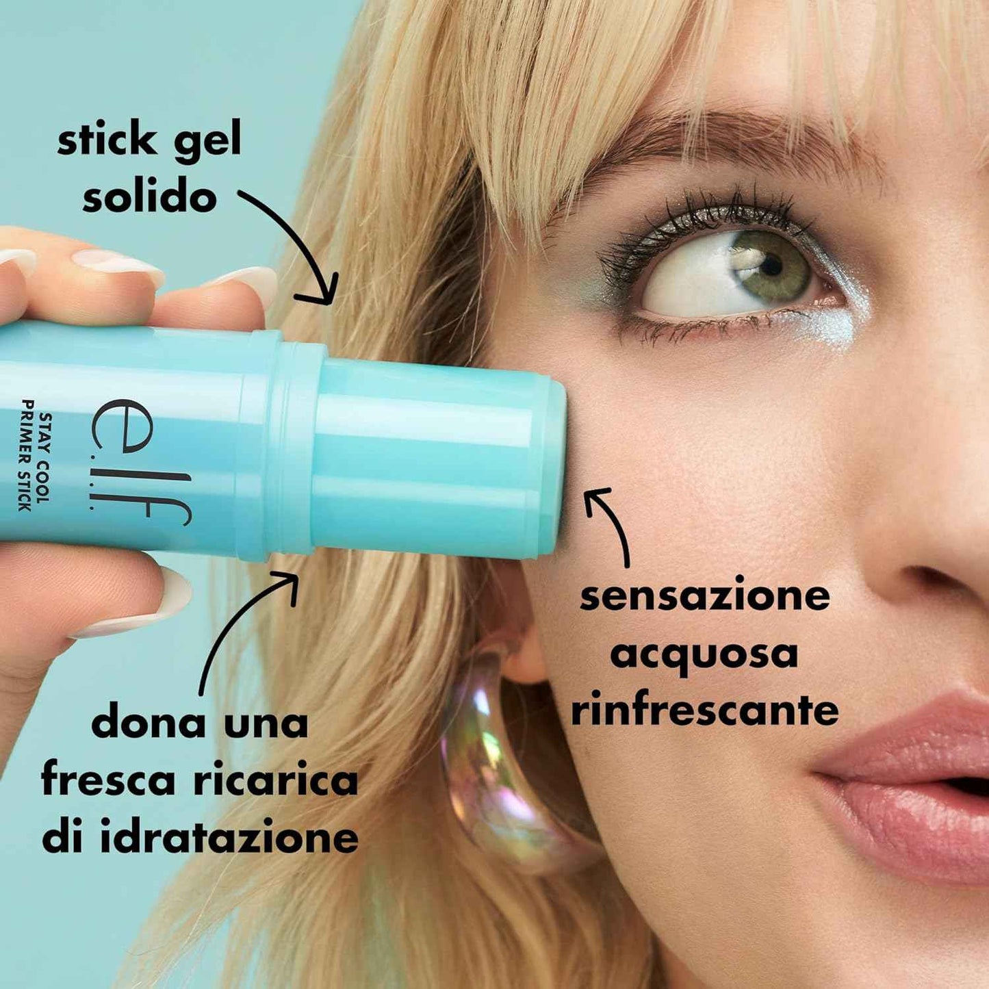 e.l.f. Stay Cool Primer Stick – Self-Care Skin Ritual for Nightly Wind-Down, Cooling Hydrating Gel Prep