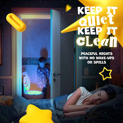 LooLume Toilet Night Light – Motion Activated Bathroom Light, No Flame, No Switch Needed