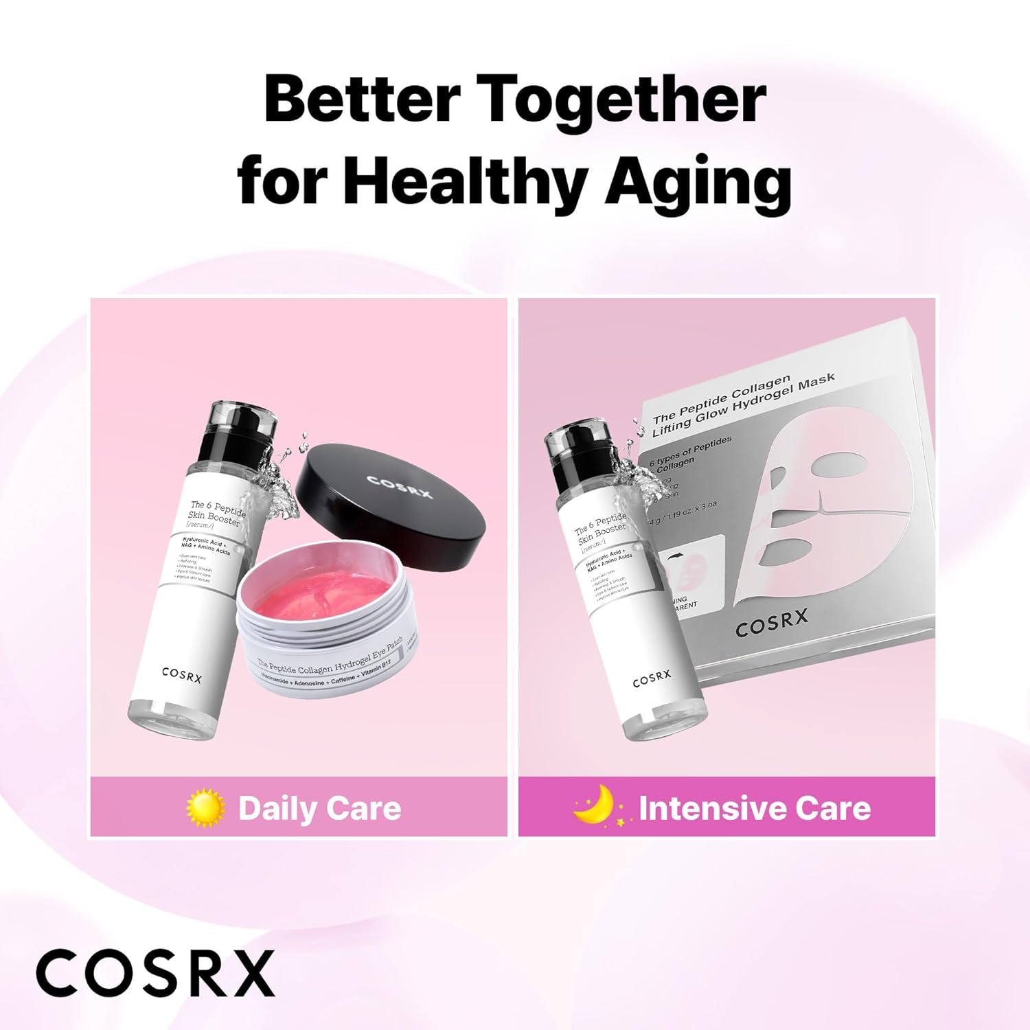 COSRX Pink Peptides Hydrogel Face Mask – Calming Overnight Self-Care Ritual for Bedtime Skincare Routine