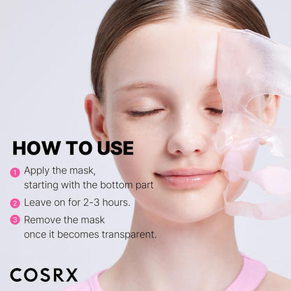 COSRX Pink Peptides Hydrogel Face Mask – Calming Overnight Self-Care Ritual for Bedtime Skincare Routine
