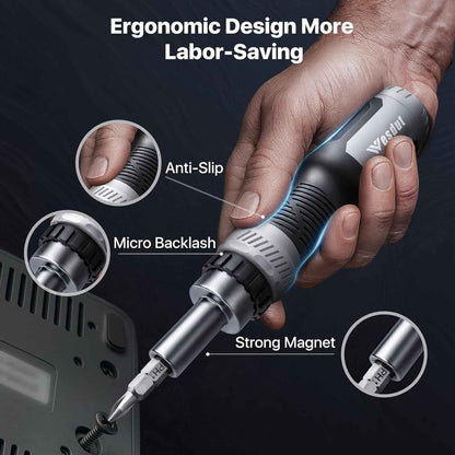 Wesdut 13-in-1 Ratchet Screwdriver – Faster Furniture Assembly for the Home Office Setup