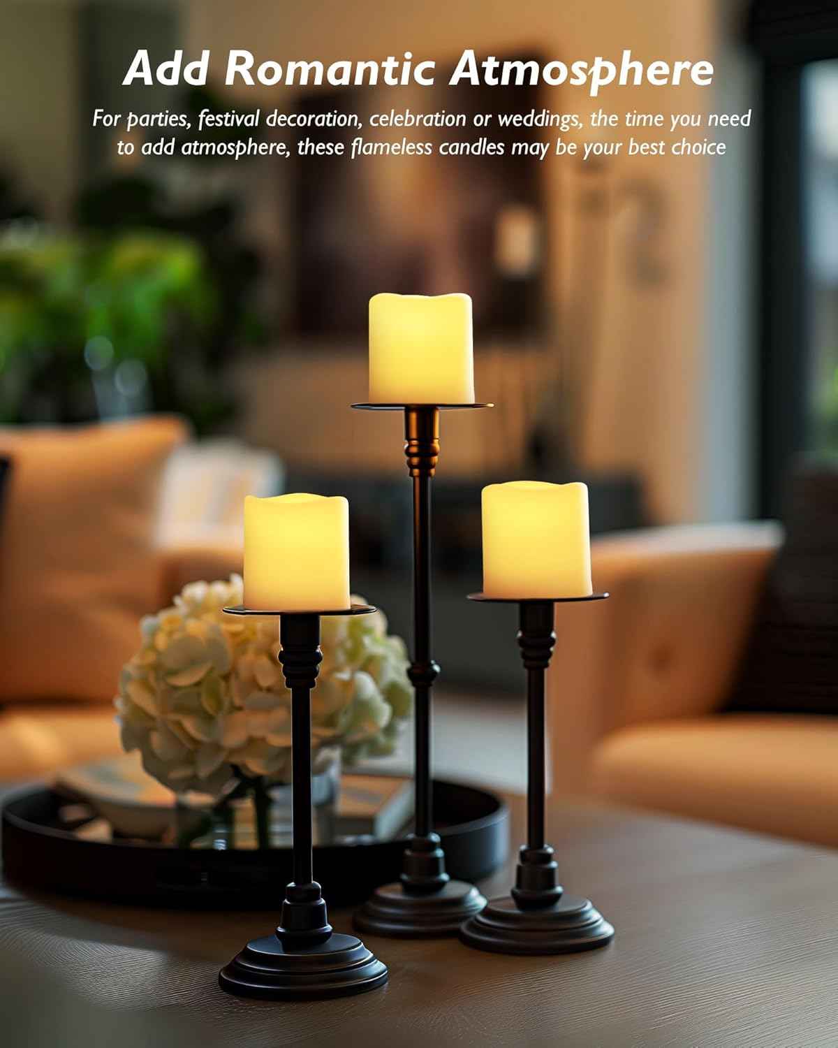Homemory LED Votive Candles – Housewarming Gift for Her with Remote Control and Cozy Warm Glow