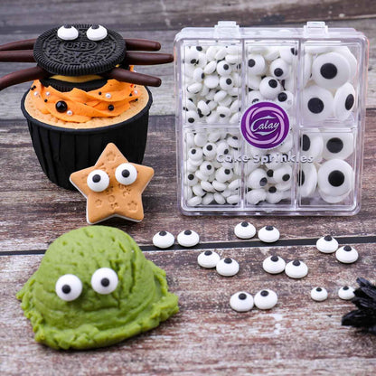 Halloween Candy Eyeballs for Cake – Playful Dessert Toppings for Kids' Spooky Birthday Decor