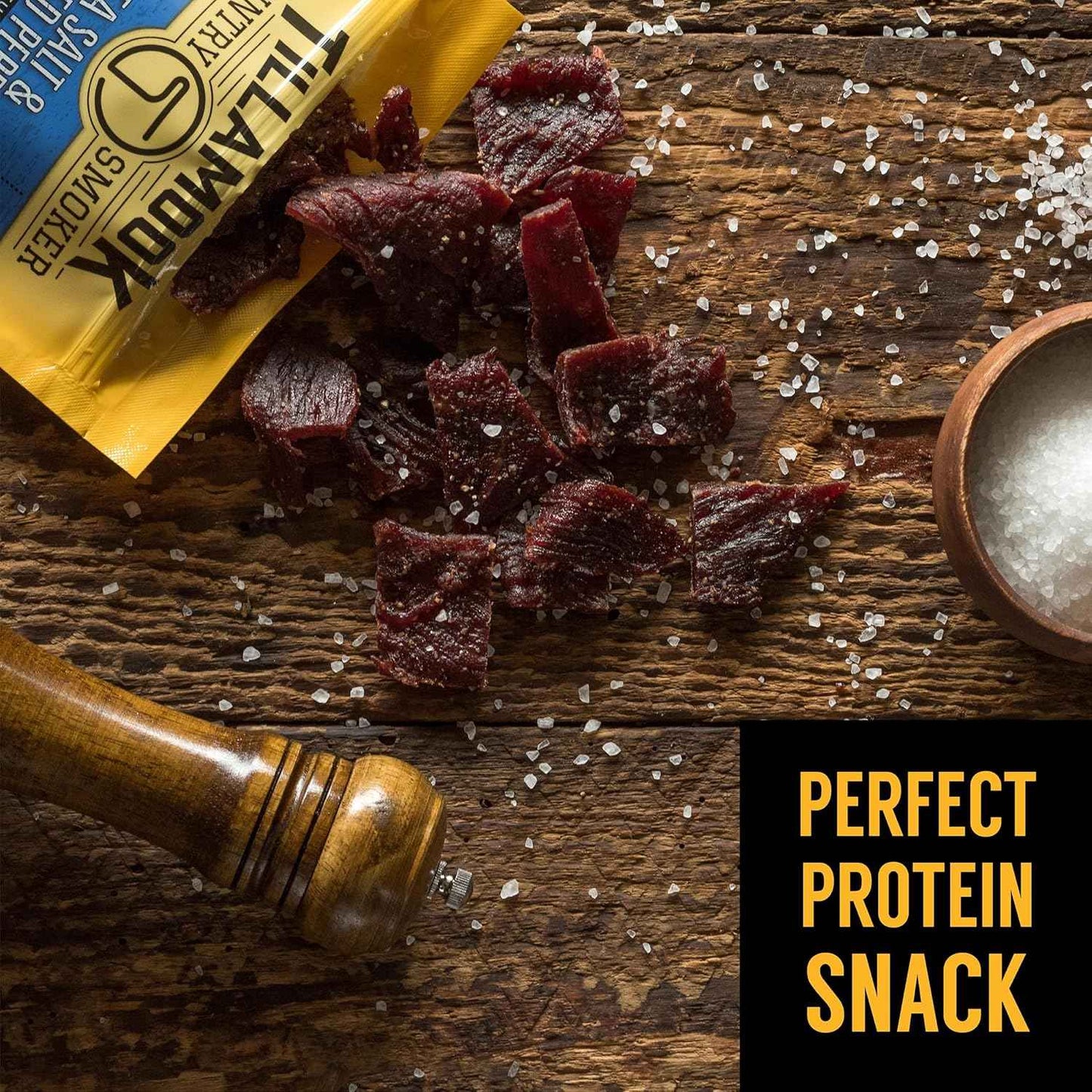 Tillamook Country Smoker Honey Glazed Hardwood Smoked Beef Jerky – No-Refrigeration Road Trip and Fishing Boat Snack, 10 g Protein