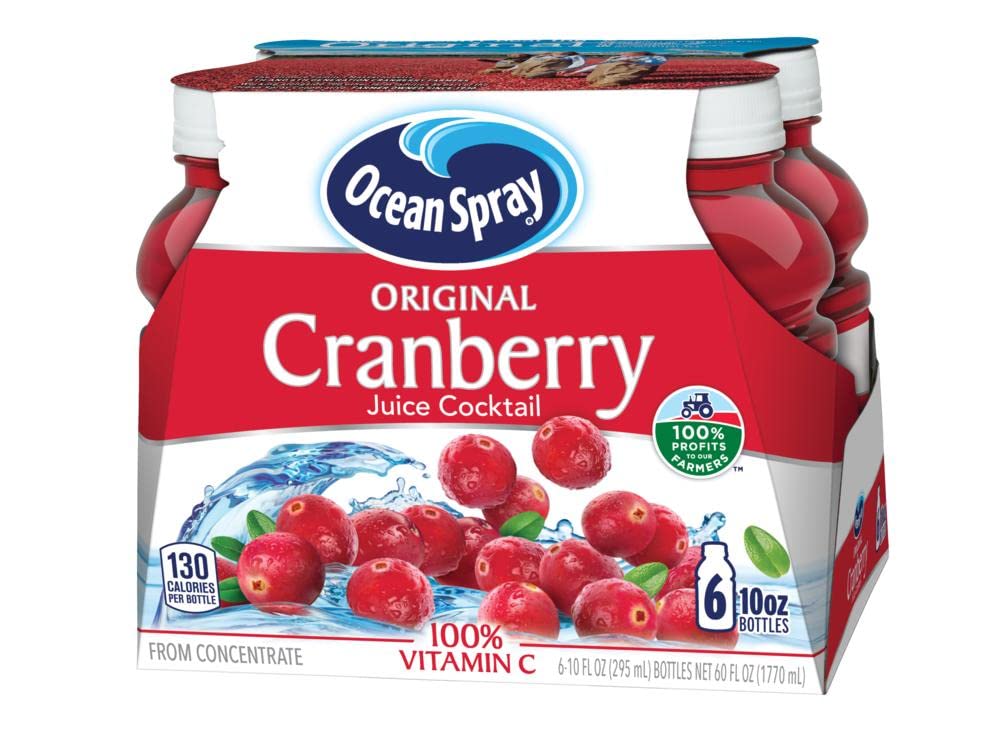 Cranberry Cocktail Juice Drink - 10 Fl Oz (Pack of 6)
