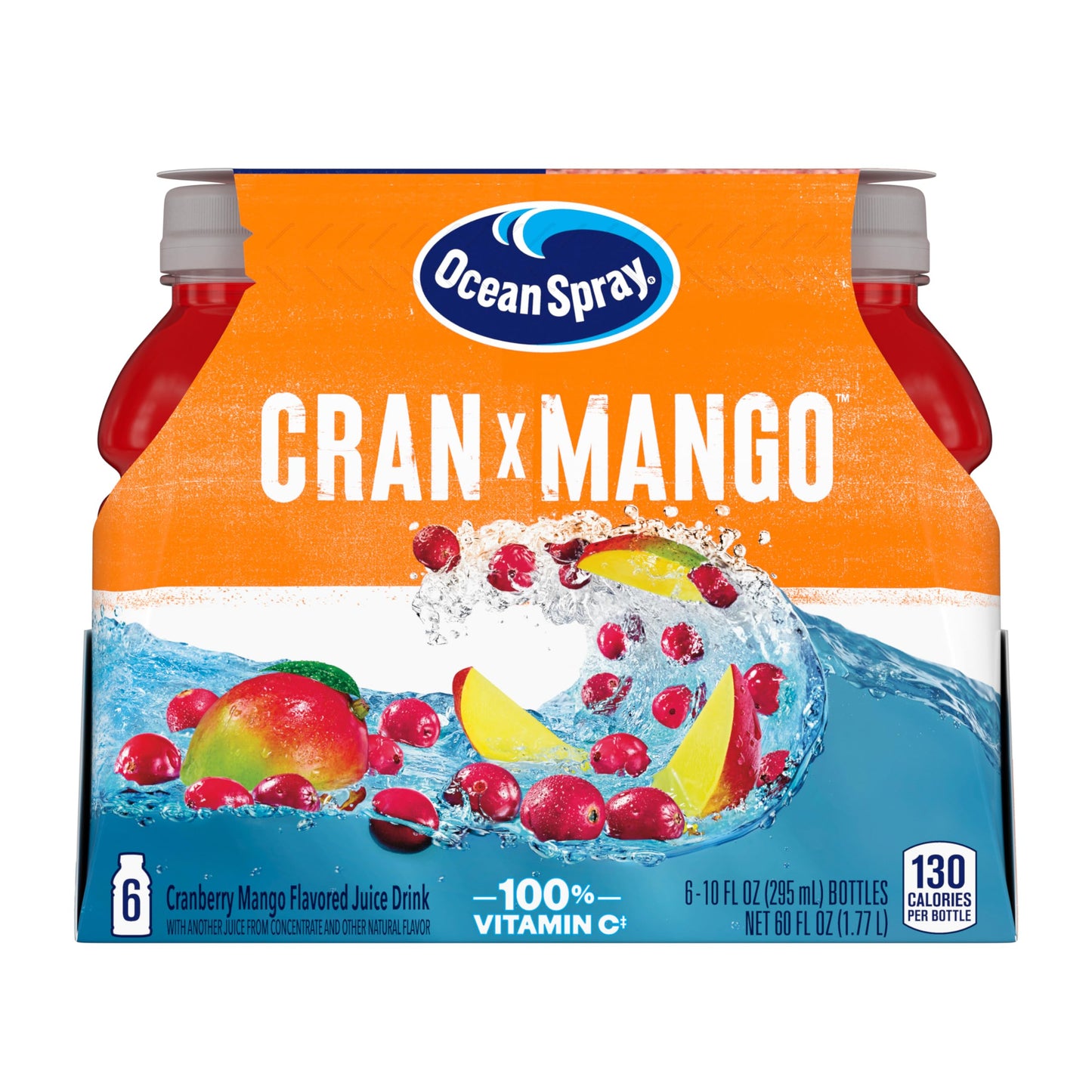 Cranberry Mango - 10 Ounce (Pack of 6)