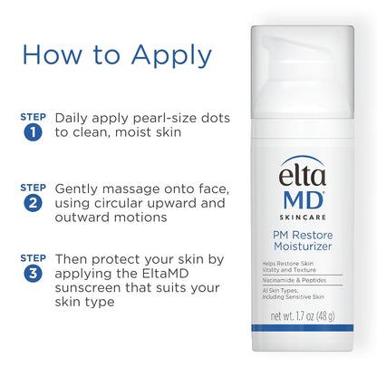 cream-form texture designed for post-serum application with upward circular massage technique