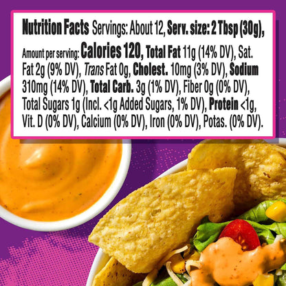 Taco Bell Creamy Chipotle Sauce – Family Dinner Finisher for Kid-Friendly Taco Nights and Lunchbox Wraps