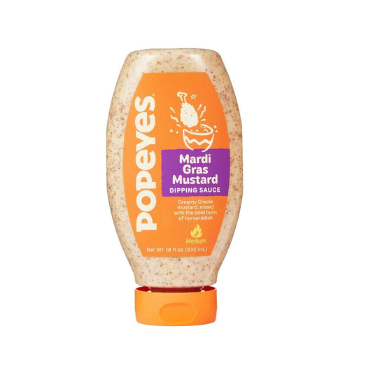 Popeyes Mardi Gras Mustard Dipping Sauce – Festive Birthday Gift for Mom Who Loves Bold Cajun Flavor