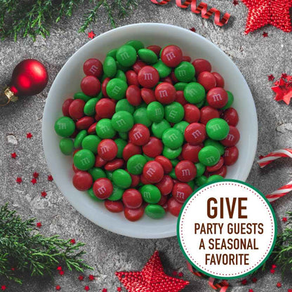 M&M'S Milk Chocolate Christmas Candy – Festive Holiday Stocking Stuffer Gift for Family and Friends, 10 Oz Bag