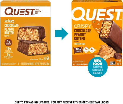 Quest Nutrition Cookies & Cream Protein Bar – Post-Workout Recovery Treat for Wellness Routines and Macro-Tracking Diets, 1g Sugar